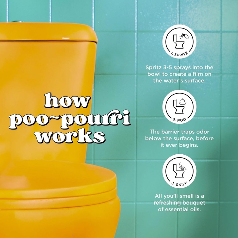 Poo-Pourri Before-You-Go Toilet Spray, Vanilla Petals & Santal, 2 Fl Oz NEW - Picture 5 of 9